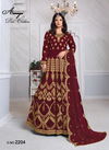 Red Colour Latest Fancy Designer Wedding Wear Faux Georgette Heavy Embroidery Work Salwar Suit Collection 2204